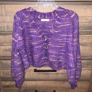 Ivory Ella button sweater